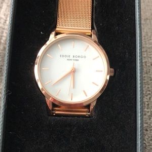 NIB. Eddie Borgo rose gold watch